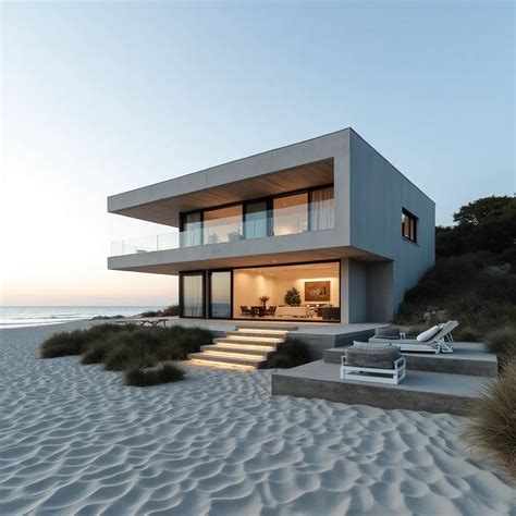 Modern Beach House Ideas - HomeDesignsAI