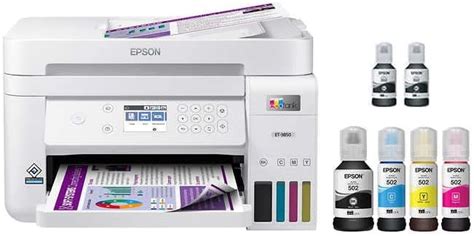 Epson EcoTank Wireless Color All-in-One Cartridge-Free ET-3850 ...