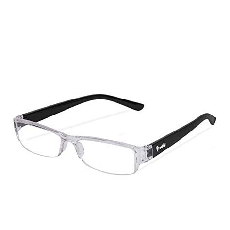 Buy FREDDY half Rim reading glasses for Men and women (+1.00, Black) at ...