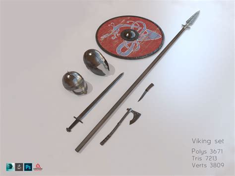 Viking Weapons and Armor 3D Model $29 - .max .3ds .fbx .obj - Free3D