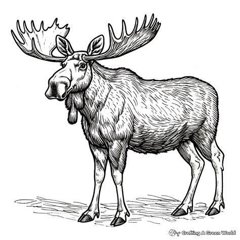 Moose coloring pages free printable – Artofit