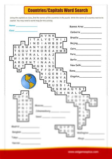 Country Capital Wordwall