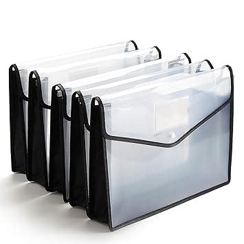 SPS File Folder, Transparent Poly-Plastic A4/Foolscap Documents File ...
