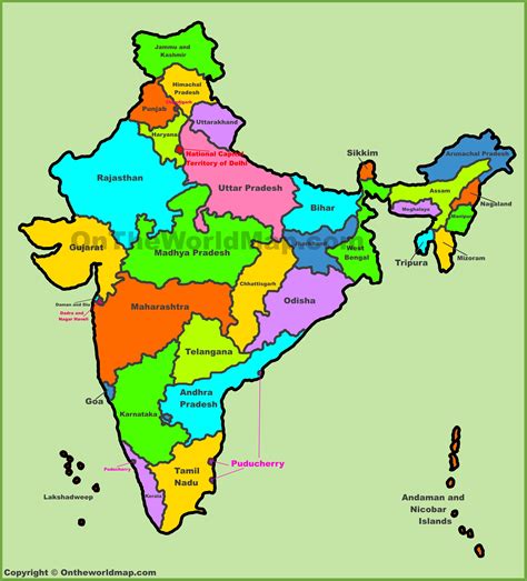 India Political Map Photos