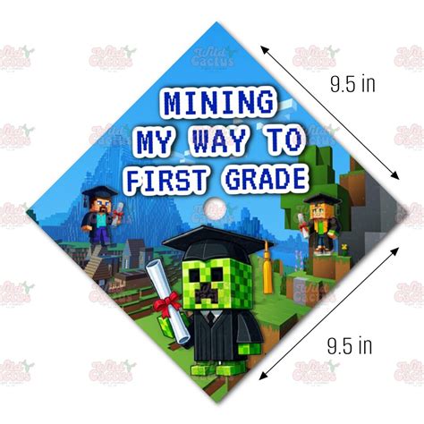 Minecraft Graduation Cap - Etsy