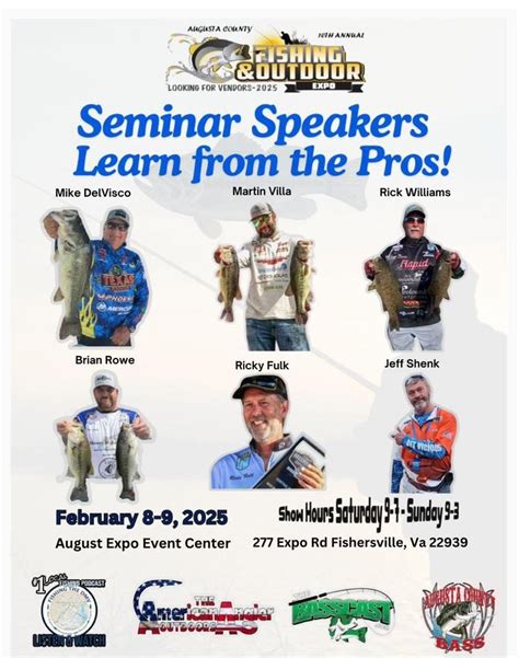 Fishing & Outdoor expo 2025, Augusta Expo, Fishersville, 8 February to ...