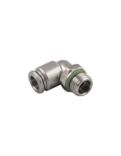 Conical male orientable elbow fitting 3/8 8mm tube with INOX gasket ...