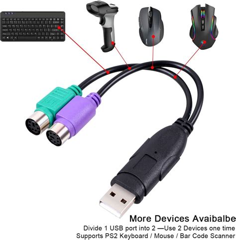 UCEC Buy PS2 Keyboard Mouse USB Adapter Converter at Ubuy India