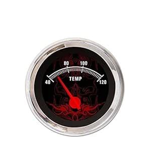 Aurora Instruments 5428 Tribal Black Metric Water Temperature Gauge ...