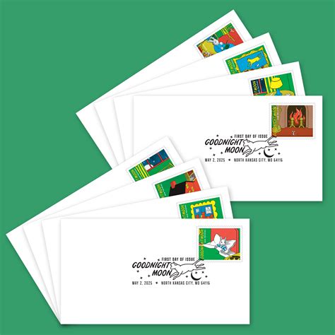 Goodnight Moon First Day Covers (set of 8) — Stamps Forever