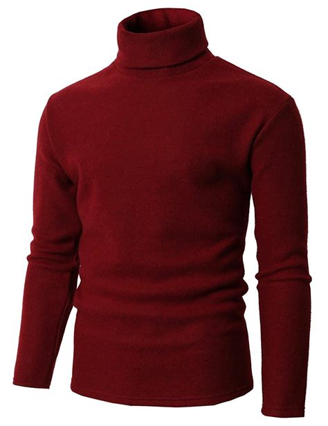 Mens Slim Fit Casual Turtleneck Pullover Thermal Sweaters - Kmoswl0210 ...