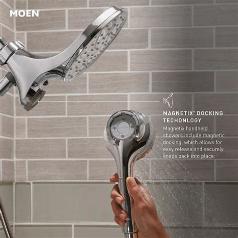 Moen Ronan Chrome 1-handle Handheld 3.75-in Square Bathtub and shower ...