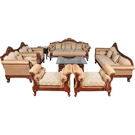 Aarsun Rosewood Wooden Maharaja Style Sofa Set | Wood Couch | Wooden ...