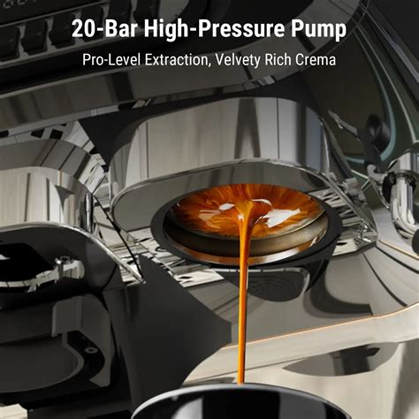 Semi-Automatic Professional Espresso Machine | 19-Bar | Built-in ...