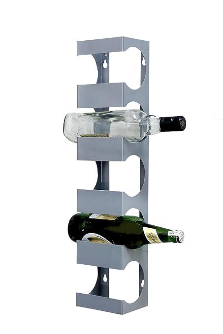 FOSTONEX Steel Wine Glass Rack, Small Wine Rack Mini Bar Cabinet, Wall ...