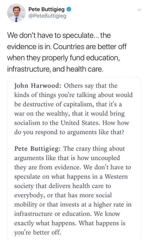 “We don’t have to speculate... the evidence is in. Countries are better ...