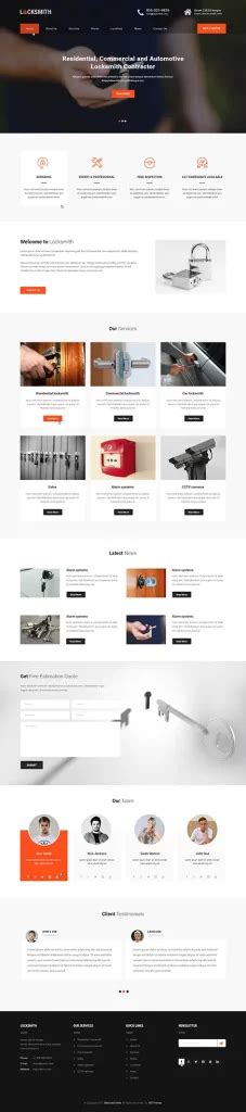 Keymaker - Locksmith WordPress theme for keys services security system