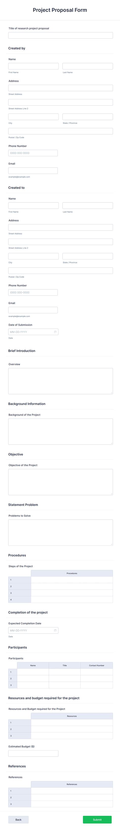 Project Proposal Form 的图像结果