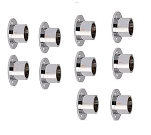 GAIYERA Aluminium Wall to Wall Plate Concealed 1 Inch Curtain Rod ...
