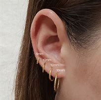 Image result for 20Mm Hoop Earrings On Model
