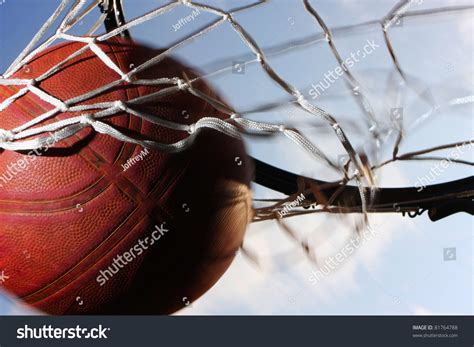 Picture Basketball Field Goal Sky Background Stock Photo 81764788 ...