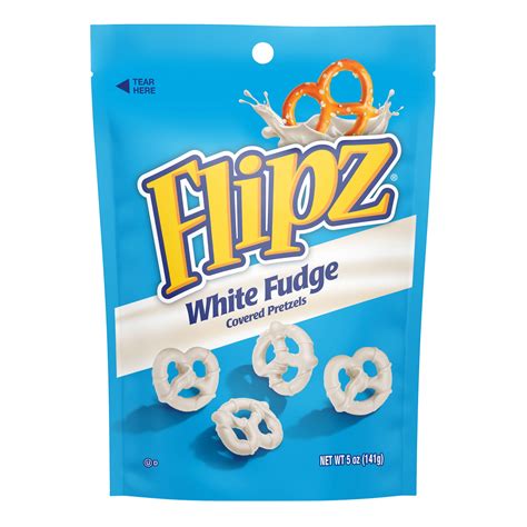 Flipz White Fudge Dipped Pretzels, 5 oz - Walmart.com