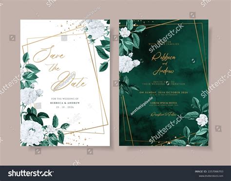 Wedding Invitation Emerald Green Background at Mona Smith blog