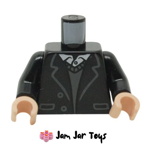 LEGO Black Jacket, Dark Bluish Grey Sweater, White Shirt. TO68