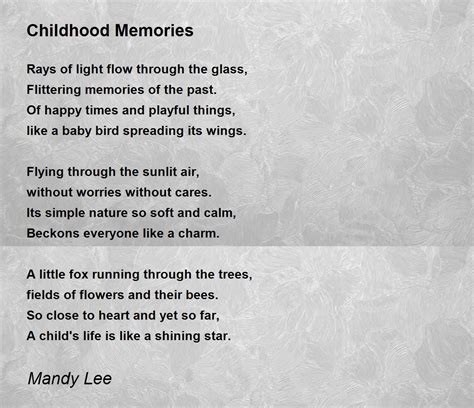 Childhood Memories Poems Monday's Child Wikipedia