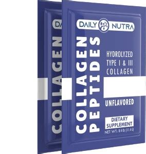 DAILY NUTRA Hydrolysed Bovin Collagen with Hyaluronic Acid Unflavored ...