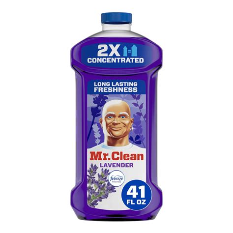 Mr. Clean 2X Concentrated Liquid Floor Cleaner Lavender 41 fl oz All ...
