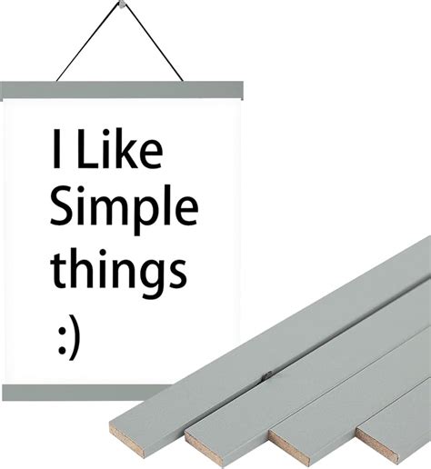 Buy YK Artwood 12x18 12x18 Poster Frame Gray,Magnetic Poster Hanger ...