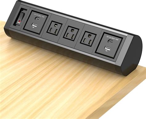 Amazon.com: 40W Fast Charging Station, Desk Clamp Power Strip with 4 PD USB-C Ports, 5 AC ...