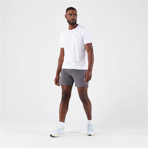 Men's KIPRUN Run 500 Comfort Running Shorts - Anthracite Grey