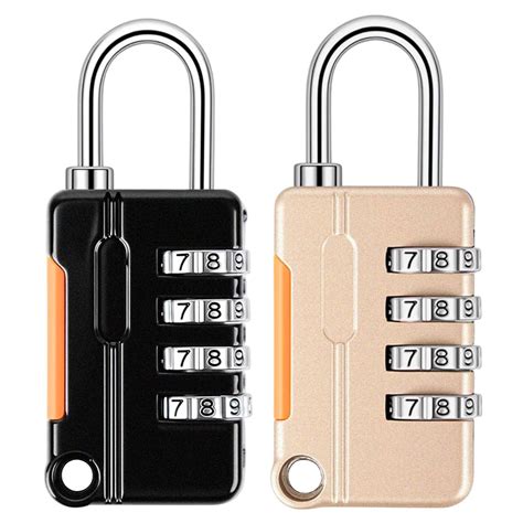 HASTHIP® 2pcs Combination Padlocks Cabinet Lock, 4-Digit Zinc Alloy ...