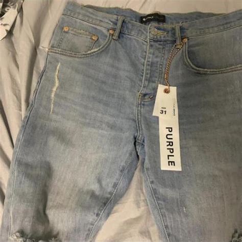 Light Blue purple Jeans CASH APP ONLY! - Depop