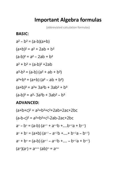 Image result for Algebra Exponential Formulas