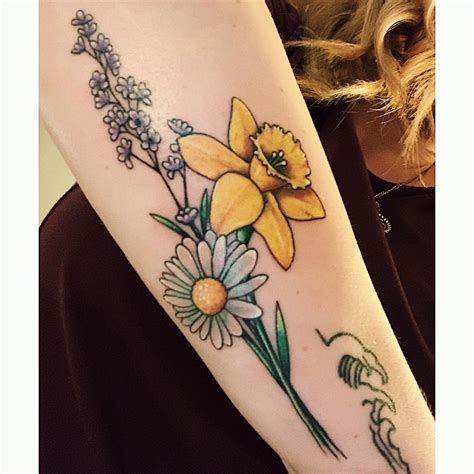 April Month Flower Tattoo