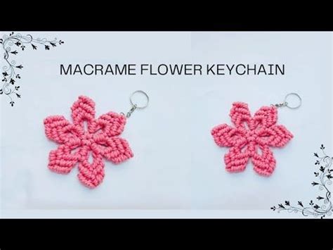 Image result for DIY Macrame Flower Keychain Tutorial