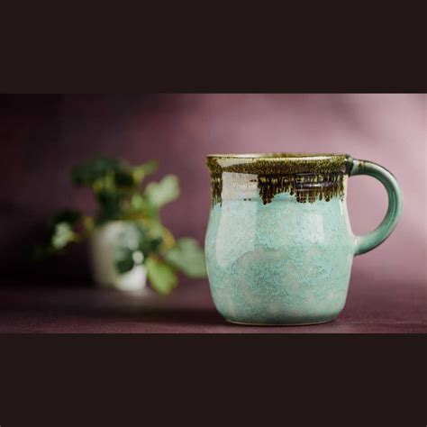 Peppermint Ceramic Beer Mug Amalfiee_Ceramics Mugs Amalfiee Ceramics