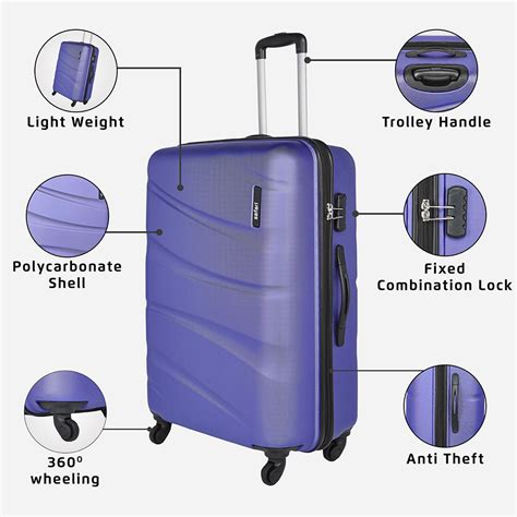 Buy Purple Trolley bags & Suitcases Online in India