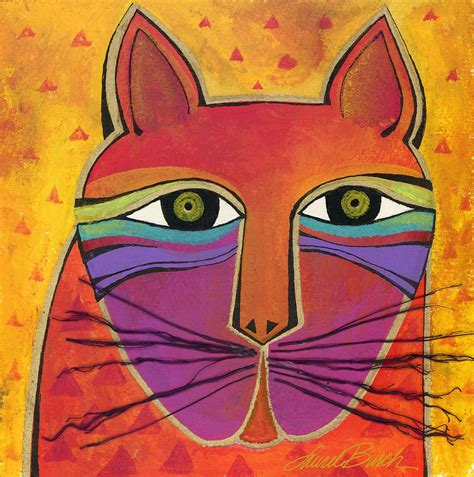 ...cat | Laurel burch art, Whimsical art, Cat art