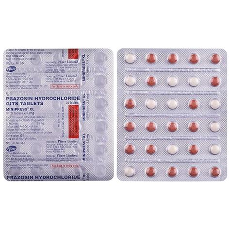 Minipress XL - Strip of 30 Tablets : Amazon.in: Fashion