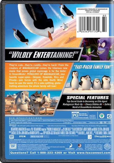 The Penguins Of Madagascar Dvd