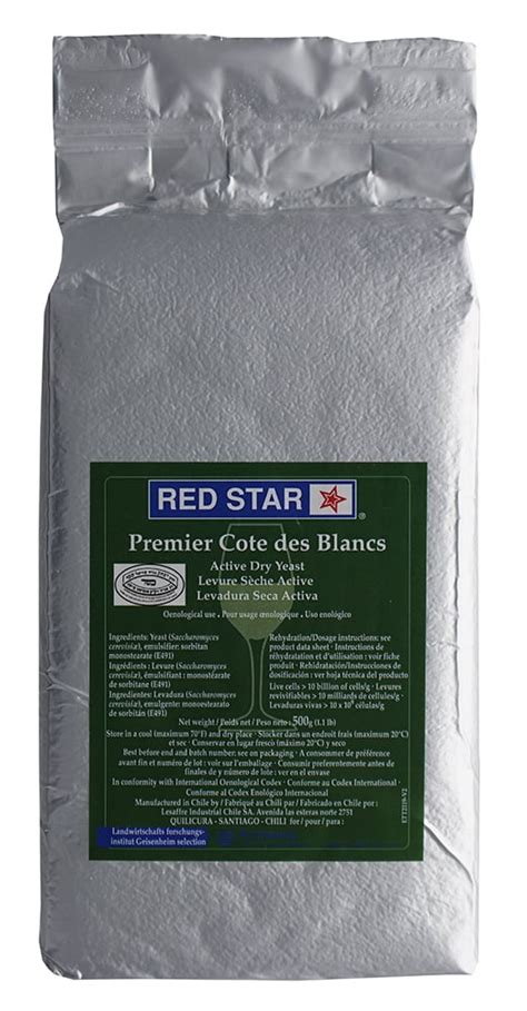 Buy Red Star Active Dry Yeast 500 Gram 1.1 LB Brick - Premier Cote des ...