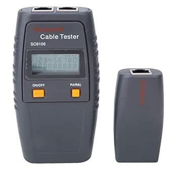 Cable Tester RJ11 RJ45 Line Finder SC6106 LAN Network Testers Wire ...