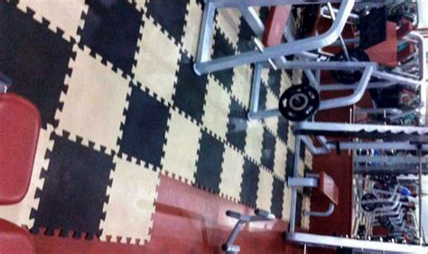 Gym Flooring with Virgin PVC Interlocking Tiles | Fab Floorings India