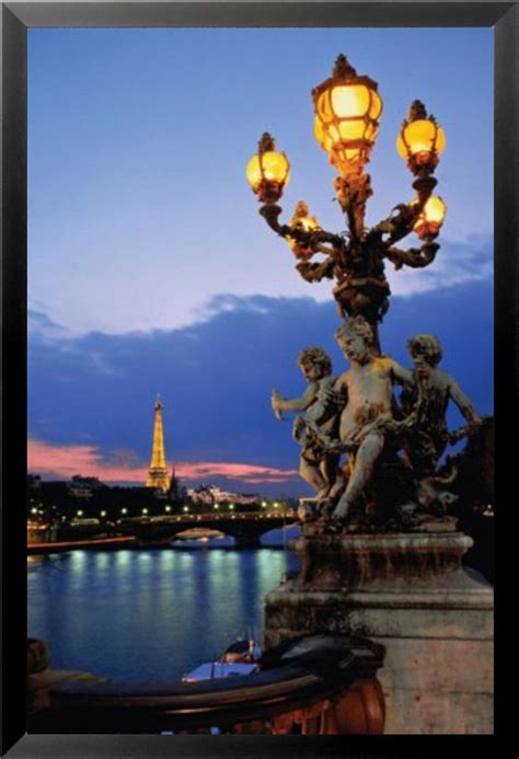 Buyartforless Framed Paris Bridge 36x24 Art Print Poster Paris France ...