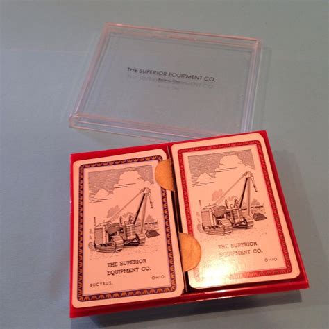 Vintage Card Deck With Case, Superior Equipment Company Bucyrus Ohio ...