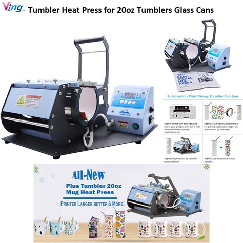 Buy VING 20oz Mug Tumbler Heat Press Machine Mug Press Machine for 20oz ...